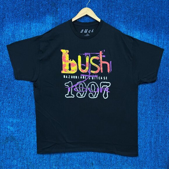 Busch Razor Blade Suitcase Rock T-Shirt Size 2XL - Picture 1 of 4